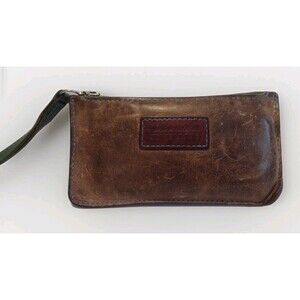 Vintage Laura Didion Goteborg Custom Handmade Leather Wristlet Swedish Artisan